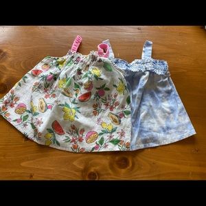 Zara Baby Tie Dye/Fruit Print Tank Tops